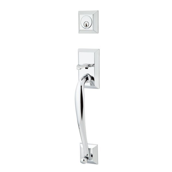 Bright Chrome Handleset 4423ROUUS26, EMTEK, Mfr# 4423ROUUS26